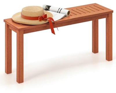 Tuinbank zonder rugleuning - Massief Houten Terrasbank - Voor Buiten en Binnen - Draagkracht 150 kg - 100 cm