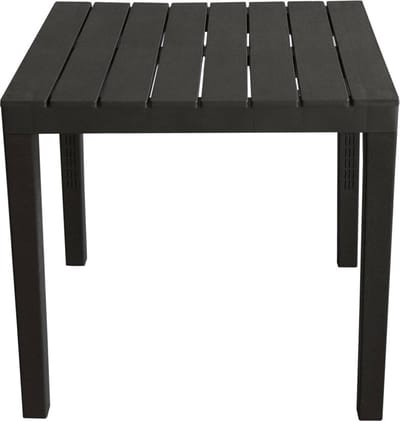 Tafel Bali 80 x 80 cm Anthraciet | Hoogte 72 cm