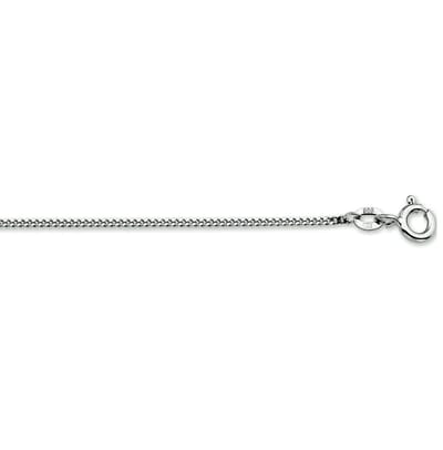 Witgouden ketting - 14 karaat – 38cm - gourmetschakel - uitverkoop - gewicht 3.8 gram van € 695,= voor € 465,=