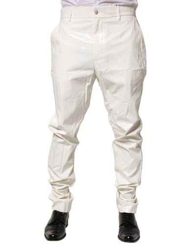 Vinyl Broek Slim Fit