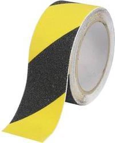 TOOLCRAFT ANST505M-YB 1564113 Anti-sliptape Sugo Zwart, Geel (l x b) 5 m x 50 mm 1 stuk(s)