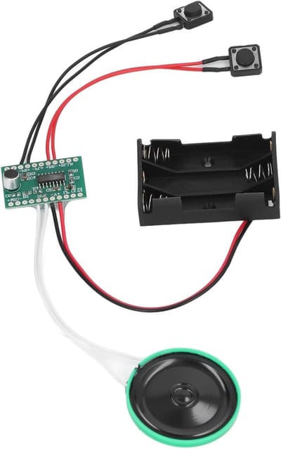 Opneembare Geluidschip - Module met Luidspreker - Gepersonaliseerde Groeten - 4 Minuten Opname - 40mm Luidspreker - Niet gespecificeerd