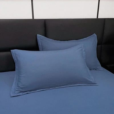 1 Stuks Kussensloop Effen Kleur Comfortabele Kussensloop Voor Bed Sierkussen Auto Bank Kussenhoes Huis Kussensloop 48x74cm 48x74cm 1pc marineblauwe kleur