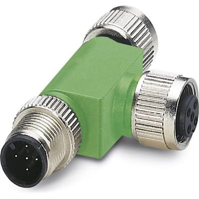 Phoenix Contact 1519723 Sensor/actuator verdeler en adapter M12 Aantal polen (sensoren): 4 Adapter, T-vorm 1 stuk(s) Piece
