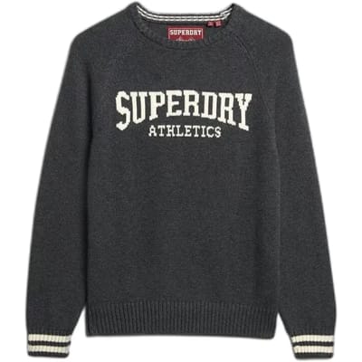 Superdry - Slouchy Intarsia Grafische Gebreide Trui - Dames - Sweaters