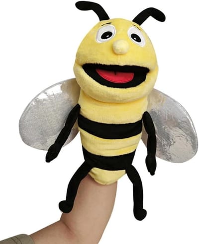 Dieren Handpoppen - Vingerpoppen Knuffels - Rollenspel Kinderen - Zacht PP Katoen - 40 cm - Multicolor
