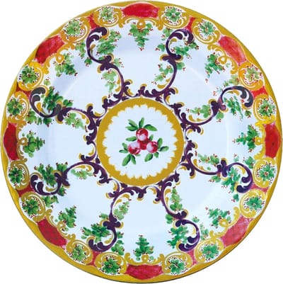 Bord metaal Worcester Wijnstok & Bessen Ø26cm