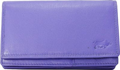 Dames portemonnee paars - Leer - RFID (anti-skim) - Ideale dames portemonnee - Paars