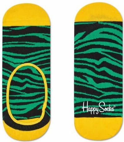 Happy Socks , "Liner" , Zebra Groen, Maat 41/46