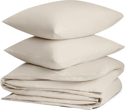 Yumeko dekbedovertrek katoen TENCEL™ sandy taupe 240x220 + 2/60x70 - Biologisch & ecologisch