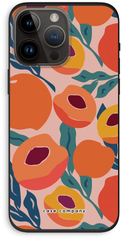 Case Company® - Hoesje geschikt voor iPhone 14 Pro Max hoesje - Perzik - Biologisch Afbreekbaar Telefoonhoesje - Bescherming alle Kanten en Schermrand
