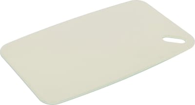 Excellent Houseware Snijplank - creme wit - Kunststof - 24 x 15 cm - voor keuken/voedsel
