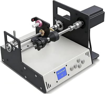 Automatische Wikkelmachine - Spoel Winder - Precisie Wikkelen - Instelbare Snelheid - 23 Nm Koppel - Grijs