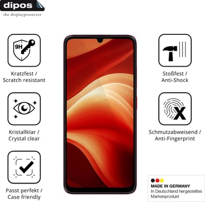 dipos – 2x Pantserfolie geschikt voor Aiplus AI+ Nova 2 5G | 9H Screenprotector