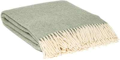 WOOOL Plaid - Zelandia (Lichtgroen) - 140x200cm - 100% Wol