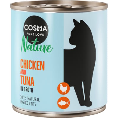 6x280g Nature Kipfilet & Tonijn Cosma Kattenvoer