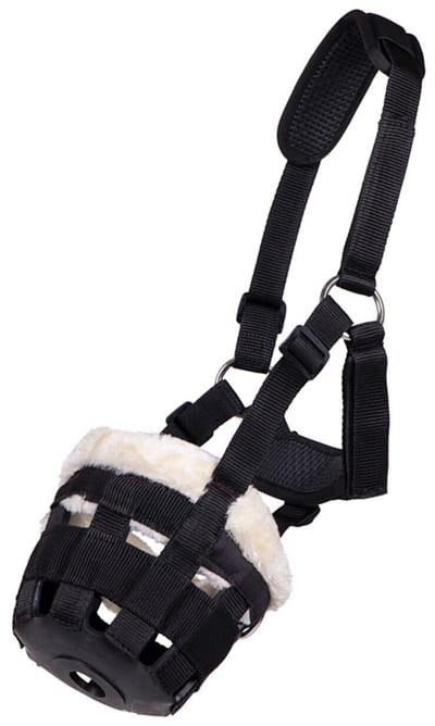 QHP GRAASMASKER MET BONT Zwart