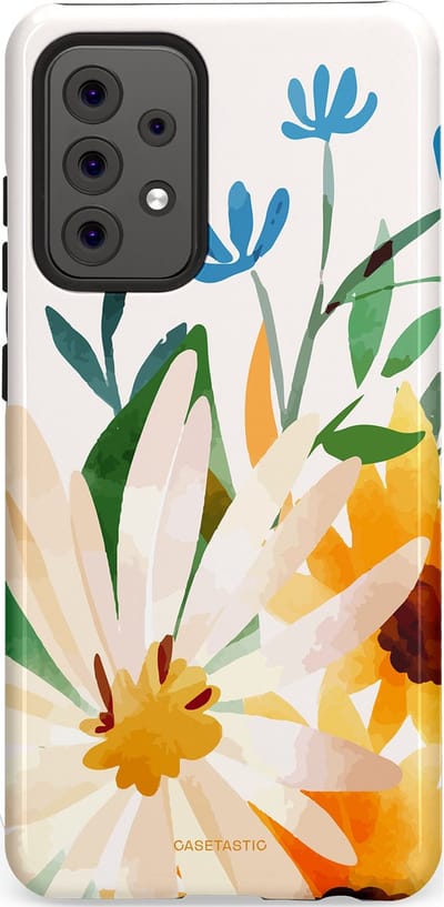 Casetastic Hoesje Geschikt voor Samsung A52 (4G/5G/s) - Stijlvolle Beschermende Duo-layer Case - Veld vol zon
