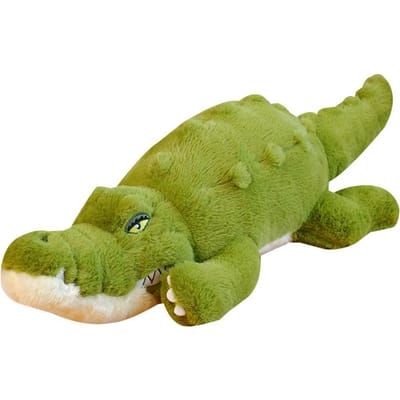 Enorme Zachte Knuffelige Krokodil Pluche Speelgoed Enorm Vloerkussen Knuffeldier Cadeau voor Kinderen Verjaardag 70cm