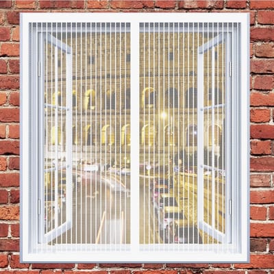 Magnetisch Hor Horrenraam 70x140cm Wit - Muggenhor voor Ramen en Deuren, Eenvoudige Montage