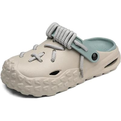 Zomer Nieuwe Mode Grot Tuinschoenen Comfortabel Zachte Zool Buiten Binnen Heren en Dames Strand Trend Pantoffels cro-s 38-39 beige