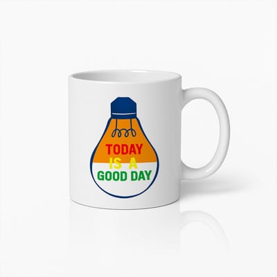 Today Is a Good Day Mok 330ml – Inspirerende Koffiebeker – Positieve Quote Cadeau voor Thuis, Kantoor of Vrienden