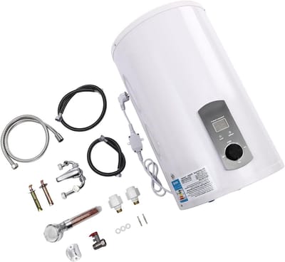 Elektrische Boiler - Warmwaterboiler Plat - Direct Warm Water - Instelbare Temperatuur - 6.6 Liter - Wit