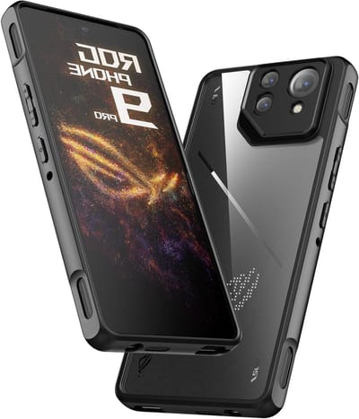 Transparante Beschermcase voor ASUS ROG Phone 9/9 Pro, Schokbestendige Hard PC en TPU Bumper, Dunne en Slanke Cover voor Optimale Bescherming 2024