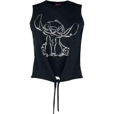 Lilo & Stitch - Disney Top - Stitch - L tot 3XL - voor Vrouwen - zwart
