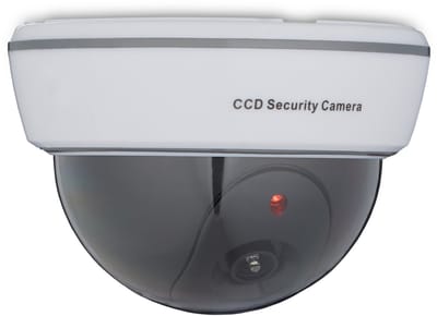 3x dummy dome camera - nepcamera - knipperende led - binnen & buiten - wit