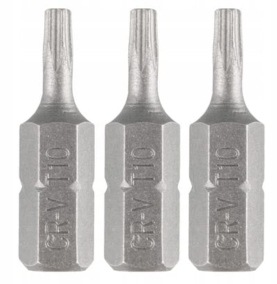 Torx Bitset T10 x 25mm - 3 Stuks