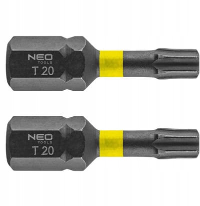 2x TX20 Slagmoerbitsen 25mm - NEO TOOLS