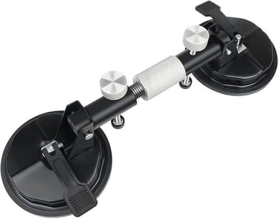Sterke Zuignappen - Vacuüm Handvat - Zware Lasten Verplaatsen - Verdikt Rubber - 15 cm - Zwart