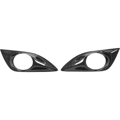 Paire de Cache/Enjoliveur de Phare Antibrouillard Avant en Fibre de Carbone Côté Conducteur Gauche Côté Passager Droit Cache Garniture de Phare Antibrouillard pour Veloster black