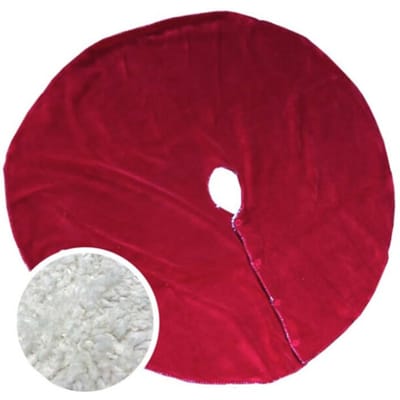 Unique Living - Treeskirt Coby 110cm Ø red - Kerstboomkleed