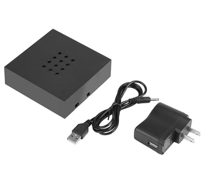 Dailygoods - LED Display Base - Kristallen Voetstuk - Perfect voor Trofeeën - Zwart - Uplight Lamp - Ideaal voor Beeldjes - Compact Formaat