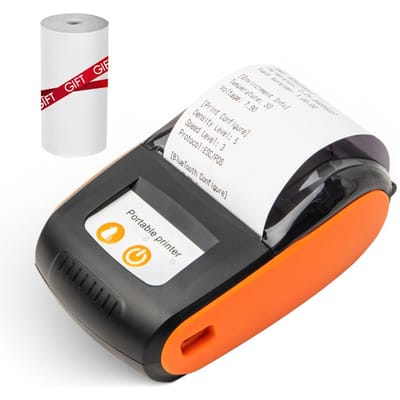 Draagbare bonprinter 58 mm Mini thermisch afdrukken Draadloze BT USB mobiele printer met 2 inch