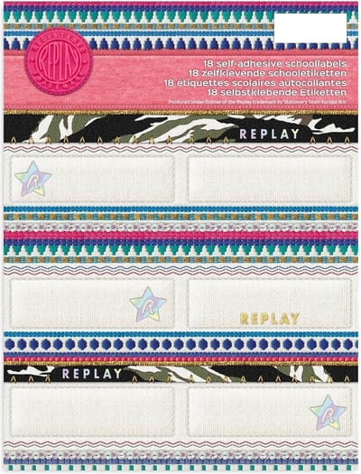 Stationery Team Etiketten Replay Fashion 18 Stuks