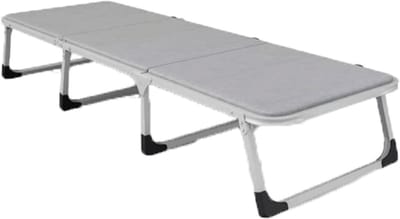 Vouwbed Gastenbed - Opklapbed Veld - Ruimte Besparen - Geen Installatie Vereist - 191x63cm - Grijs
