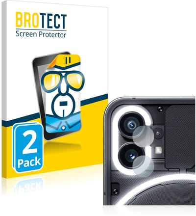 BROTECT - Screenprotector voor Nothing Phone (1) (ALLEEN Camera Lens) - Folie Beschermfolie transparant 2 Stuks