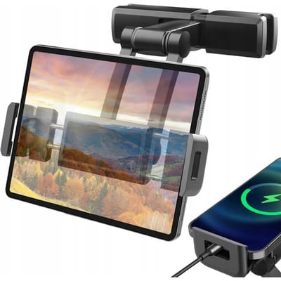 JPC - Tablet Houder Hoofdsteun Auto - Tablet Houder - Telefoonhouder Hoofdsteun- Auto Accessories - Auto Houder - Zwart