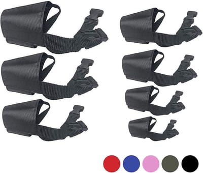 Hondenmuilkorf Nylon - Verstelbare Hondenmond - Voorkomt Bijten - Quick Fit Systeem - Meerdere Maten - Zwart