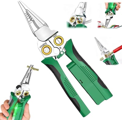 8-in-1 Gereedschap - Multitool Striptang - Kabel Bewerken - Met Spanningstester