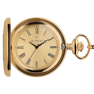 Altair | Goudkleurig Half Hunter Zakhorloge