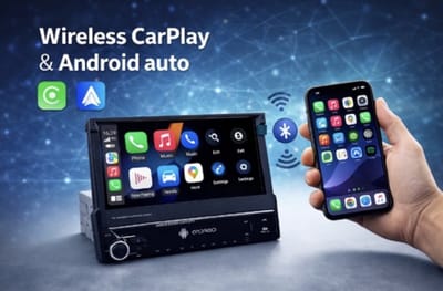 ADIVOX T1 7 inch manual inklapbaar display Android 15 CarPlay/Auto/Wifi/RDS/DSP/DAB+