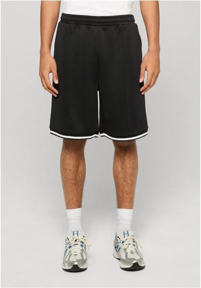 Urban Classics - Interlock Pintuck Baseball Korte broek - S - Zwart