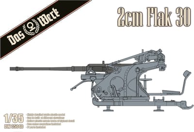 Das Werk Modelbouwpakket Militaire voertuigen - 35040 2cm Flak 30 - Duits luchtafweergeschut WWII Plastic - 1:35 - Modelbouw