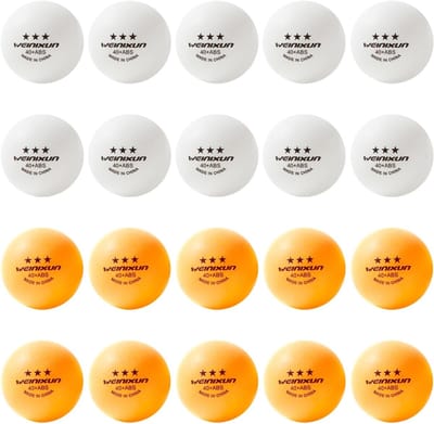 Tafeltennis Ballen - Sport Ballen - Training en Spel - Duurzaam ABS Materiaal - Standaard Grootte - Wit en Geel
