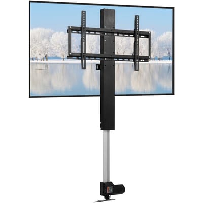 Support TV à vérin motorisé Support de fixation TV à levage automatique pour téléviseurs à écran plat LCD/LED/OLED Plasma de 26 à 60 pouces Support TV électrique robuste Vérin TV motorisé