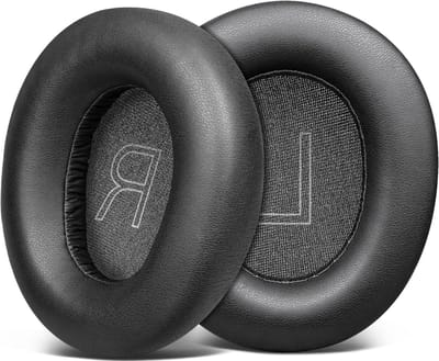 Vervangende Oorkussens voor Over-Ear Noise Cancelling Hoofdtelefoons, Zacht Leer en Geluidsisolatie voor Comfort en Kwaliteit - Zwart